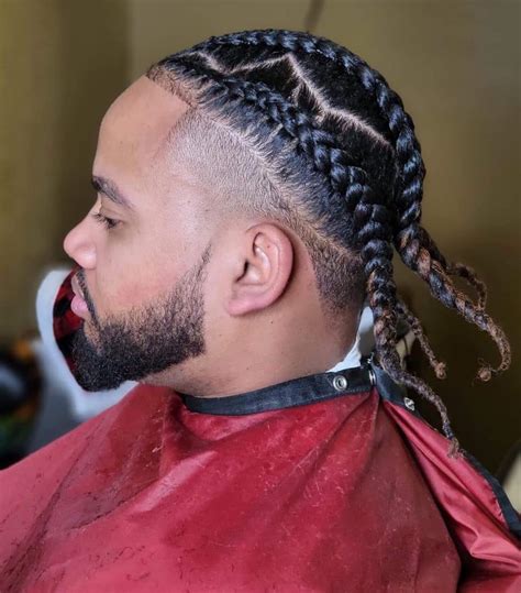 taper with braids|top two braids taper fade.